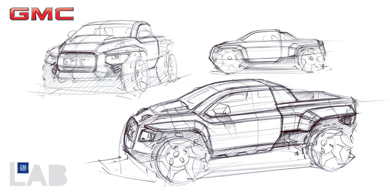 Illustration for article titled Bare Necessity Truck Concept Helps GM Forget Worries And Strife